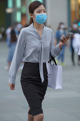 通勤装，丝袜美女