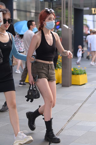 短靴美腿mm